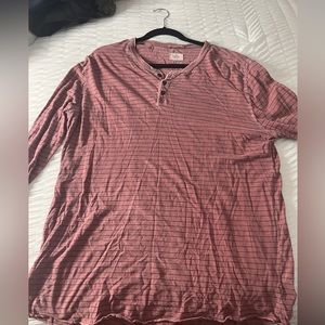 Marine Layer Red Striped Henley